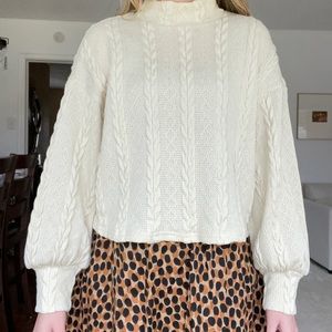 Nick neck cable knit sweater- worn twice and washed